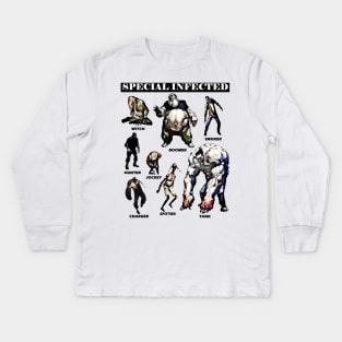 Left 4 Dead - Special Infected (black) Kids Long Sleeve T-Shirt